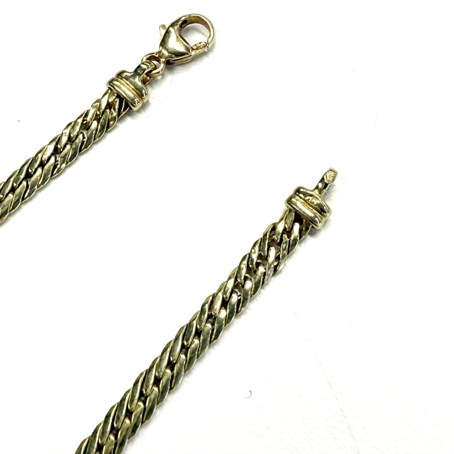 Collier Ras du Cou Or Jaune Maille Anglaise 18k - 8.60 Grs