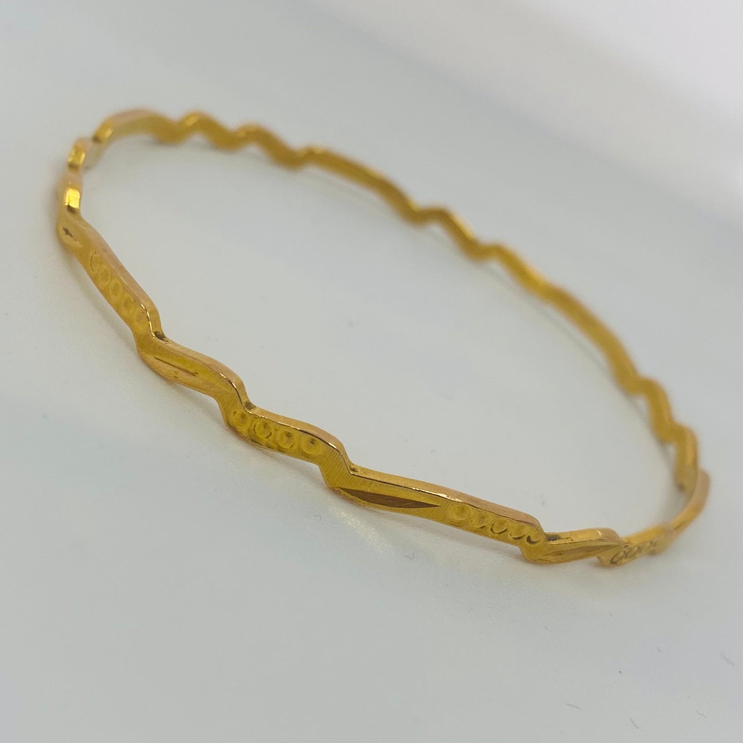 Bracelet Jonc en Or Jaune 22 Carats