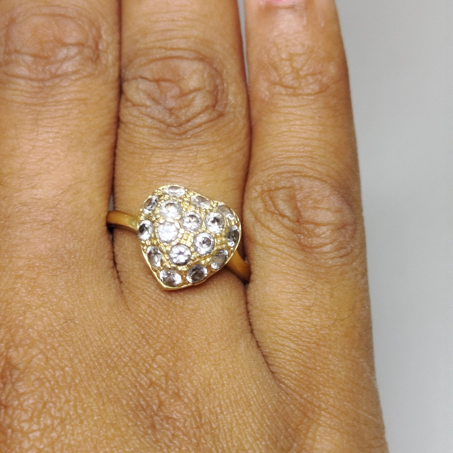 Bague en Or Jaune 18K Taille-56
