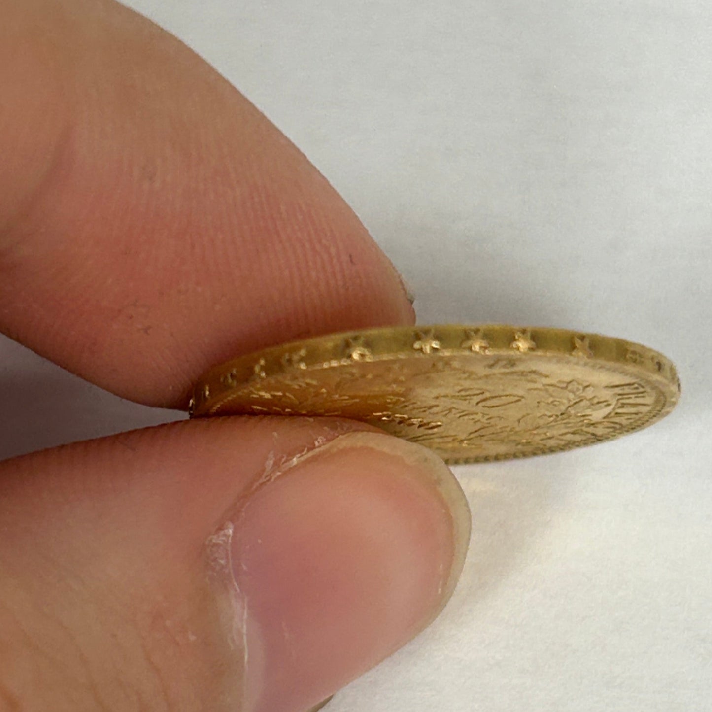 20 Francs Napoléon 1860 en Or Jaune 18K - 6.44g