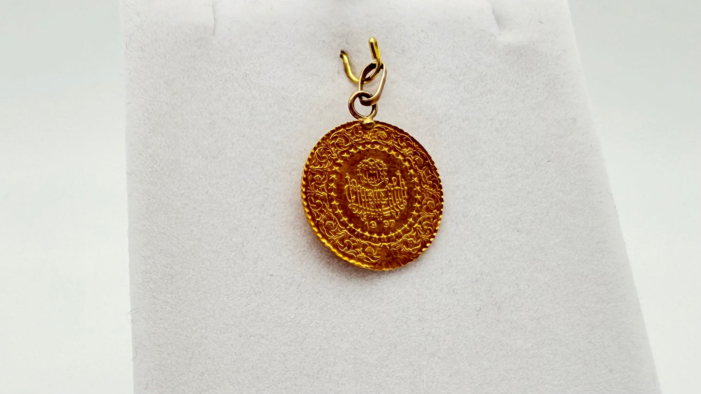 Pendentif Médaille en Or Jaune 18K 1.88 Grs