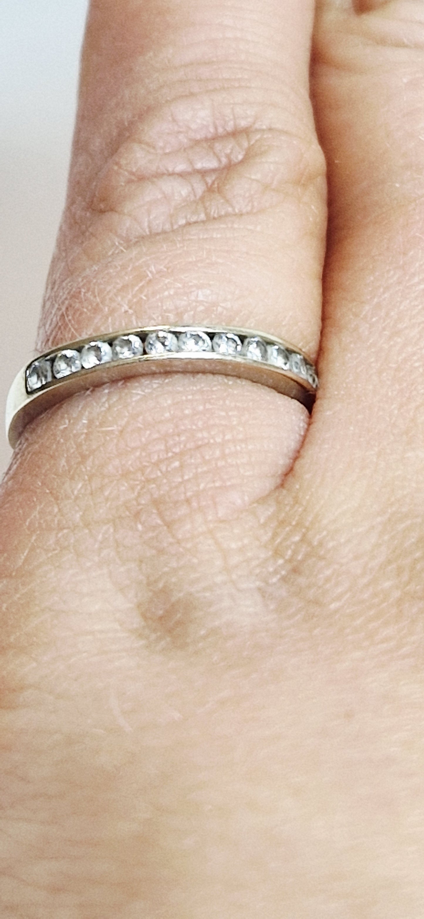 Alliance en or gris 18 carats Taille-48