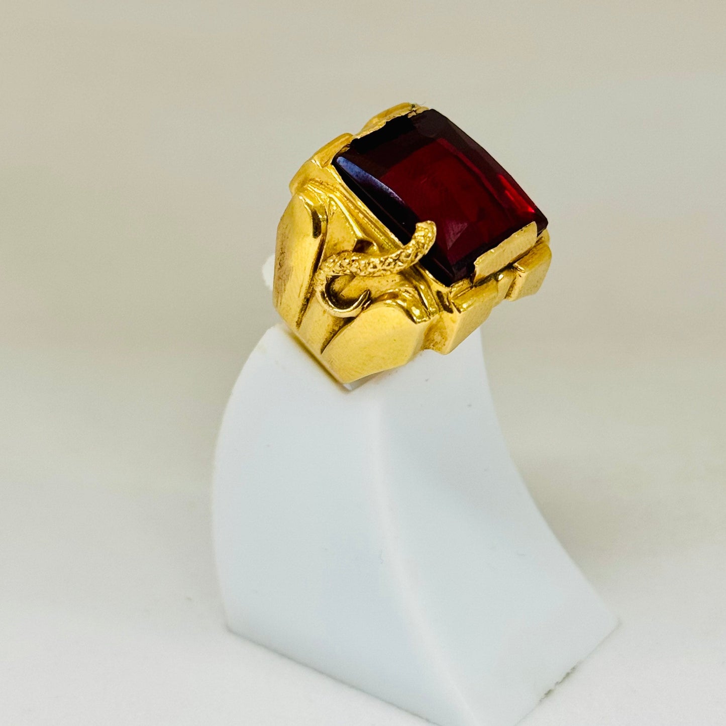Bague Chevalière en Or Jaune 18K Taille-49