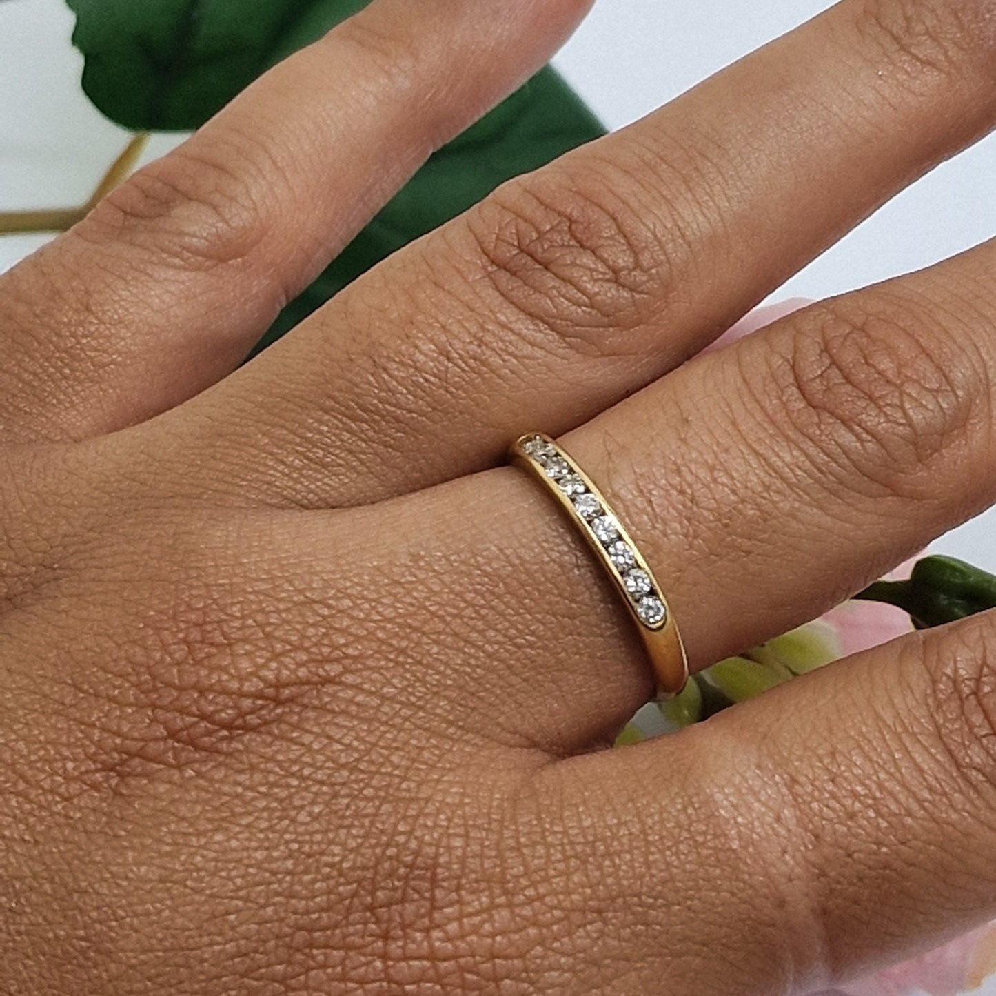 Bague en Or Jaune 18K Taille-57