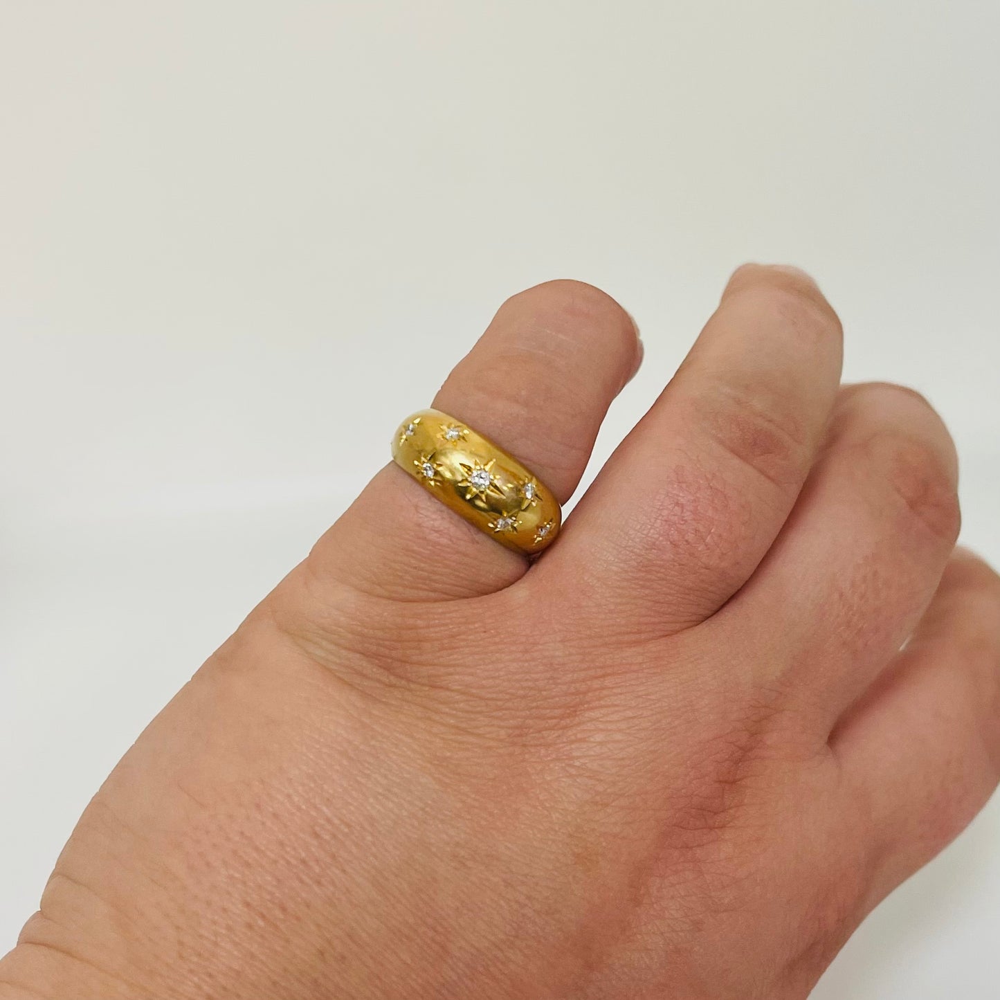 Jonc en or jaune 18K Taille-52