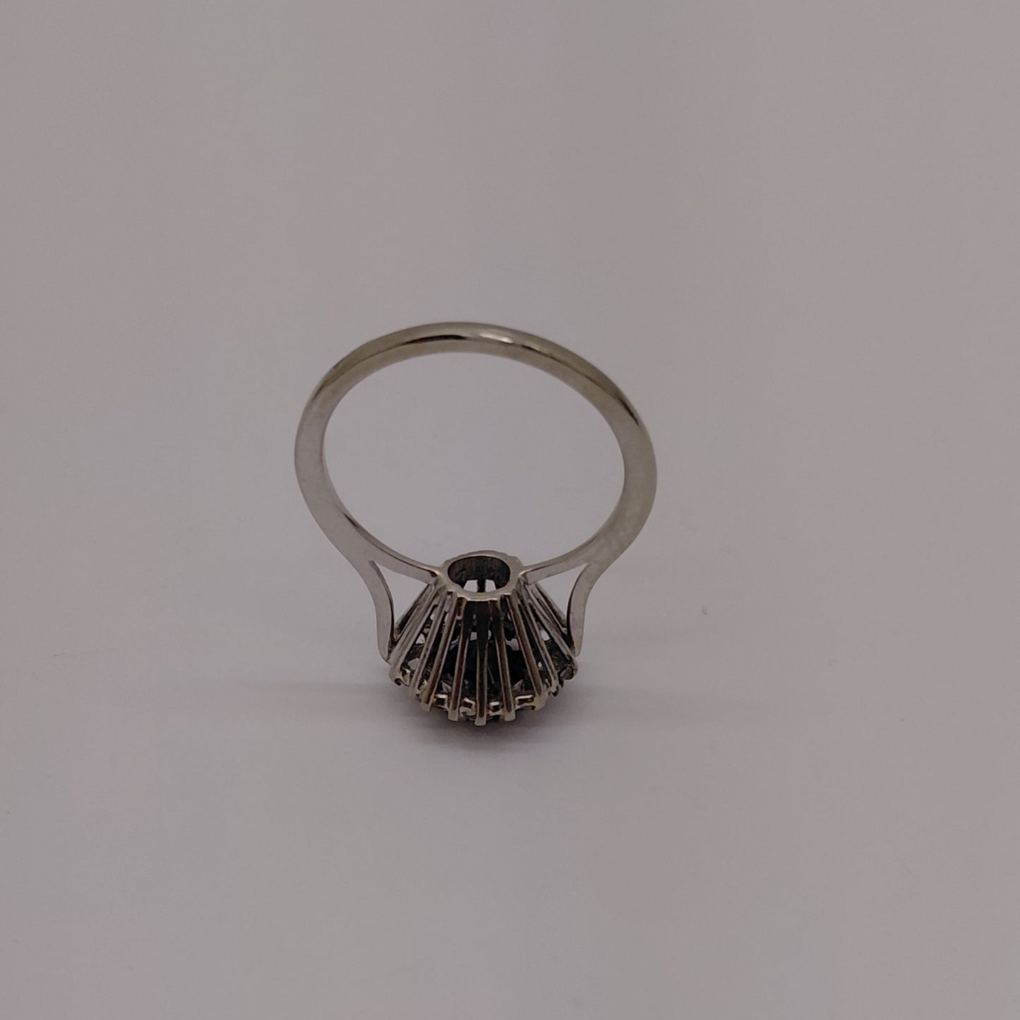 Bague Marguerite en Or Jaune et Blanc 18K Taille-54