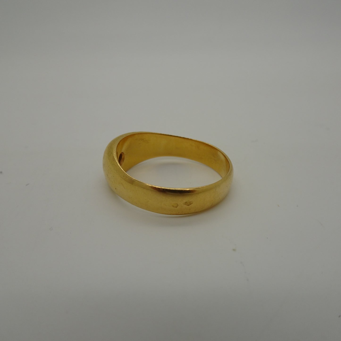 Bague Jonc Or Jaune 18K avec Diamant 0.05ct