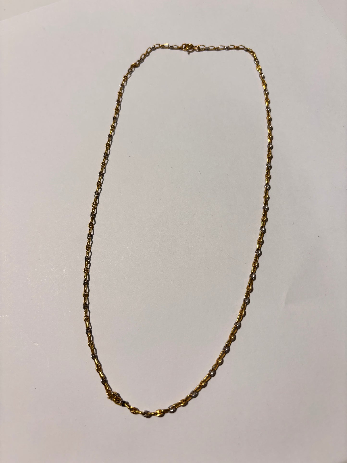 Collier Sautoir Grain de Café Or Jaune 18K