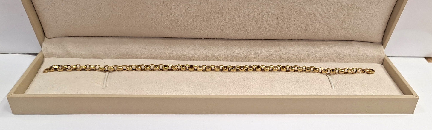 Bracelet Maille Jaseron Or Jaune 18 carats 3.92 Grs