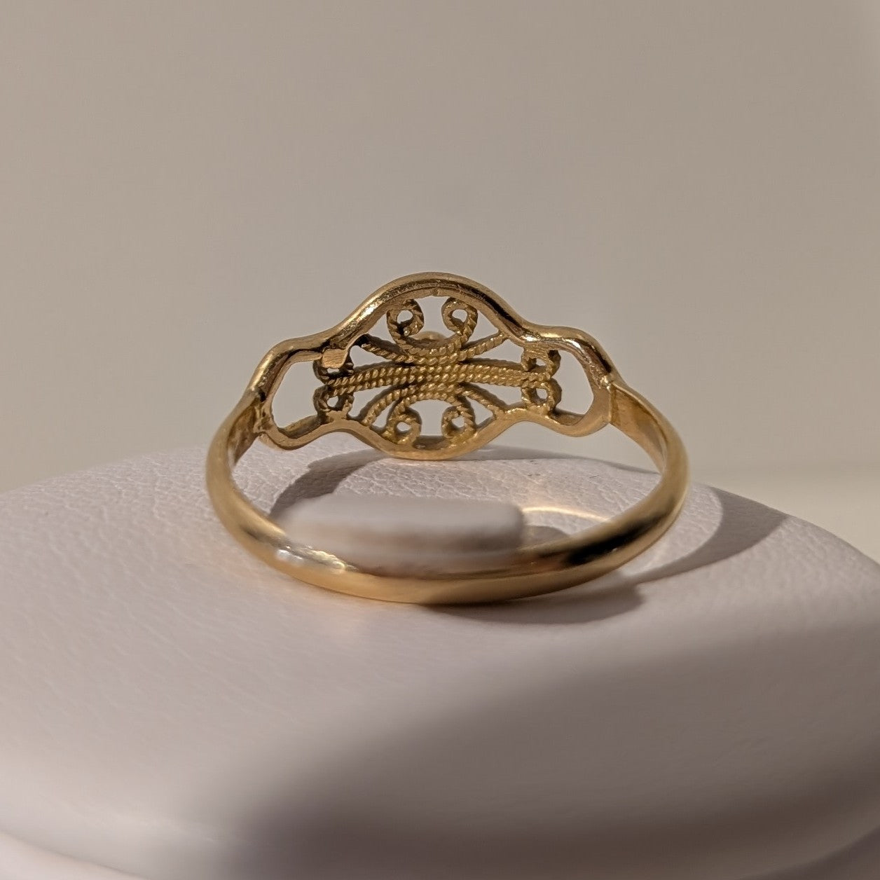 Bagues anciennes en or jaune 18 carats Taille-52