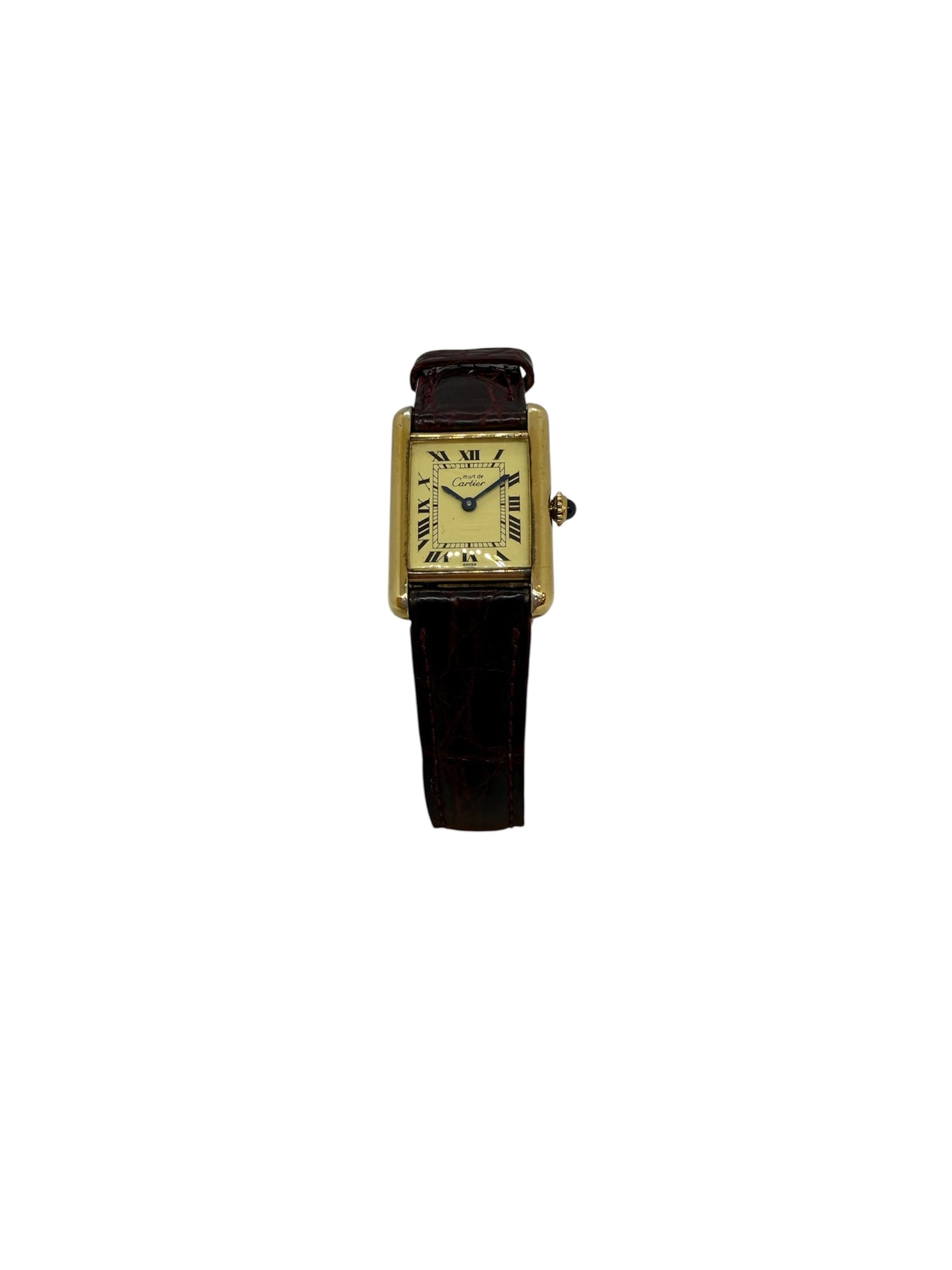 Montre Cartier Tank Must Vintage 1980/1990 en Très Bon Etat