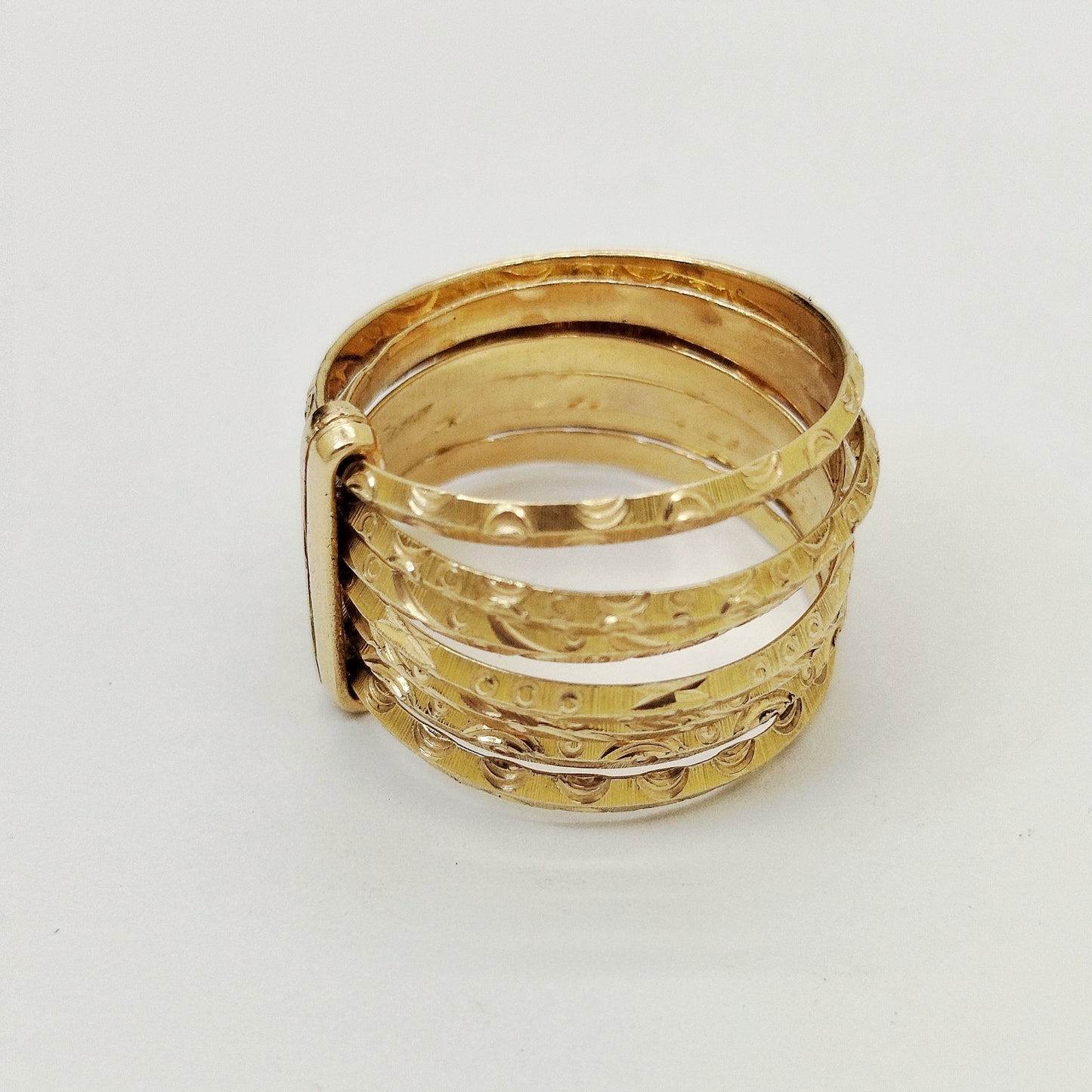Bague Semainier Or Jaune 18K 6.35 Grs - Taille 59