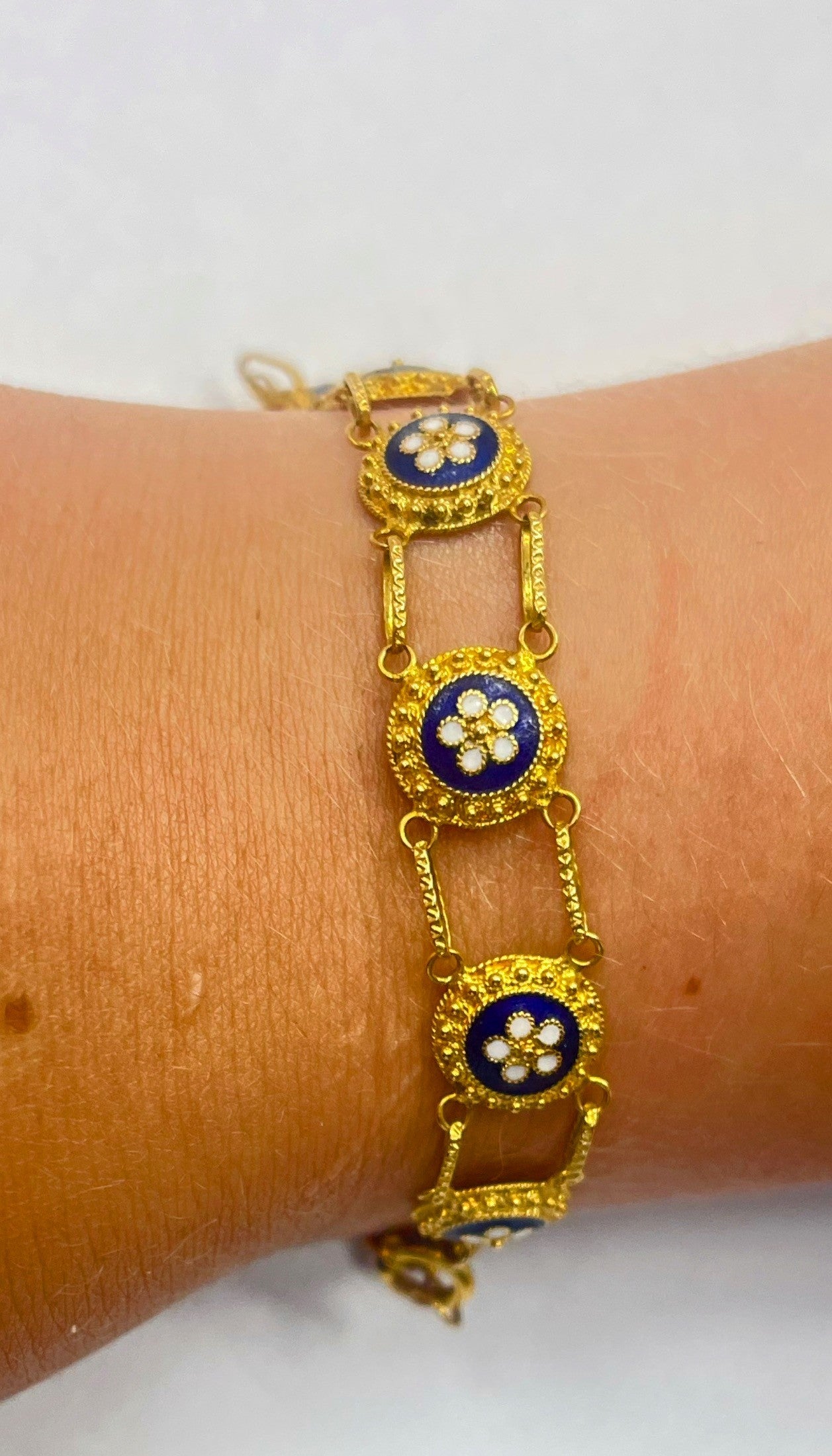 Bracelet Fantaisie en Or Jaune 20K 12.72 Grs