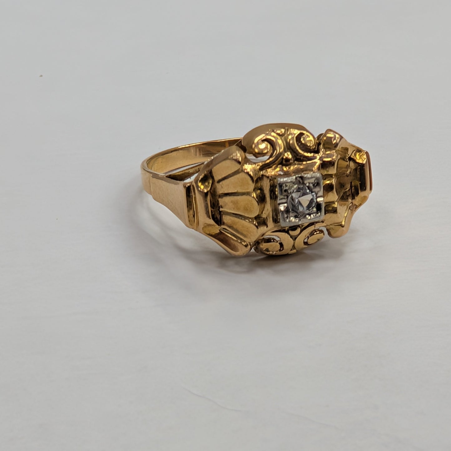 Bague en or jaune 18K Taille-55