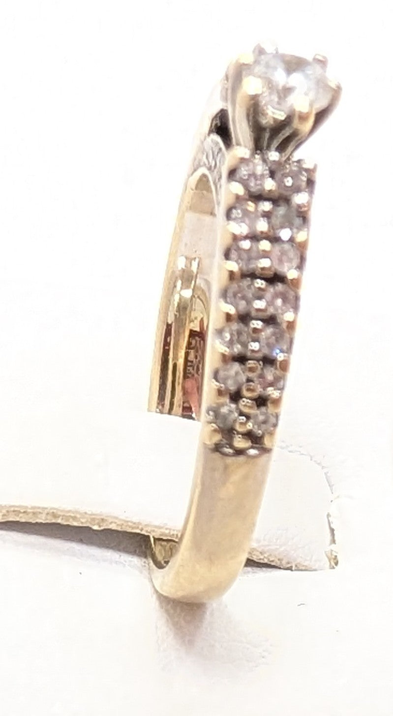 Bague Solitaire Or Blanc 18K 4.95 Grs - Taille 54