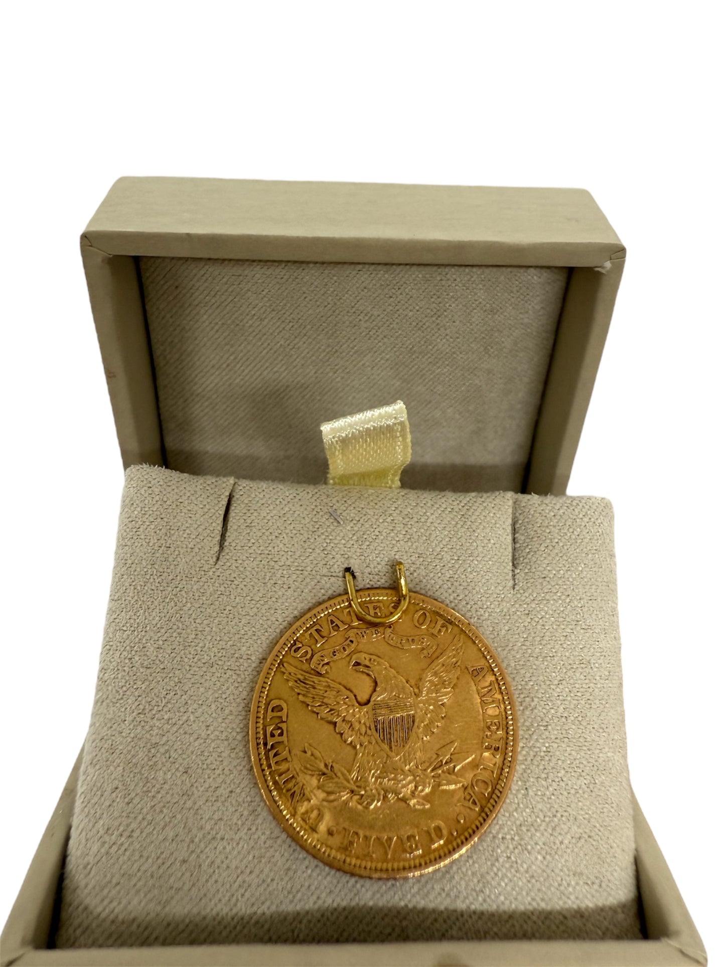 Pièce 5 Dollars US Liberty 1901 en Or Jaune