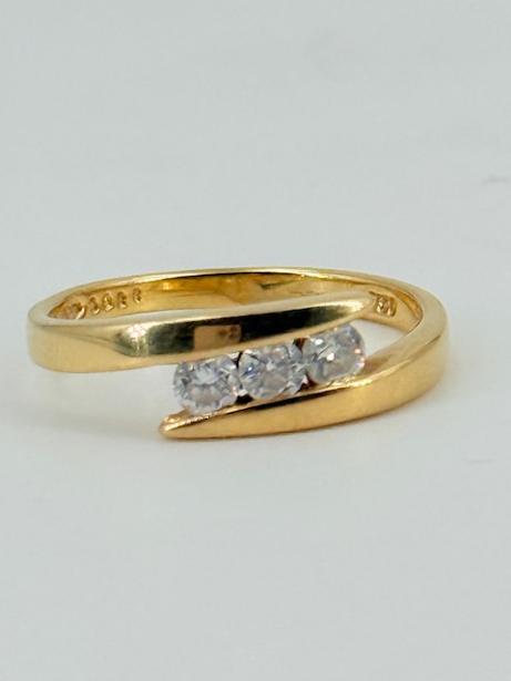 Bague en or jaune 18K Taille-56