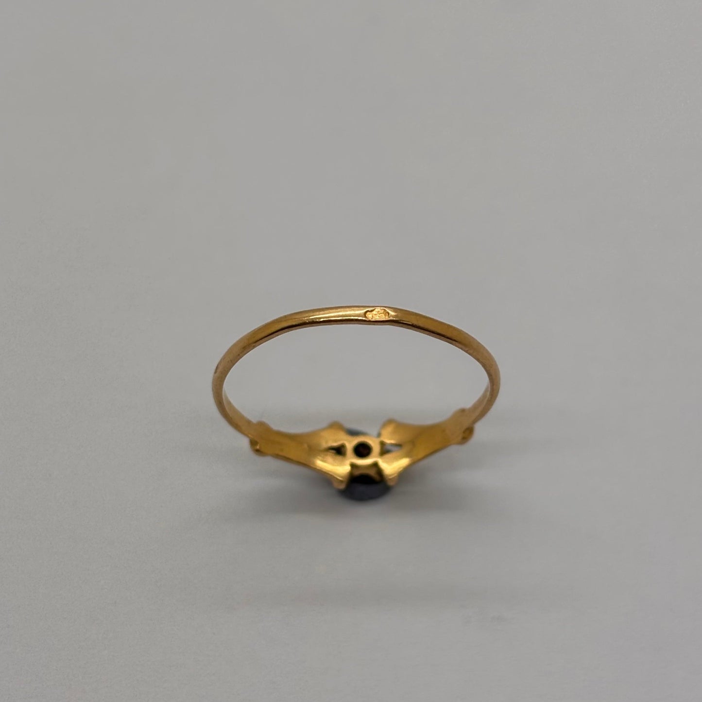 Bague en or jaune et or blanc 18K - taille 54