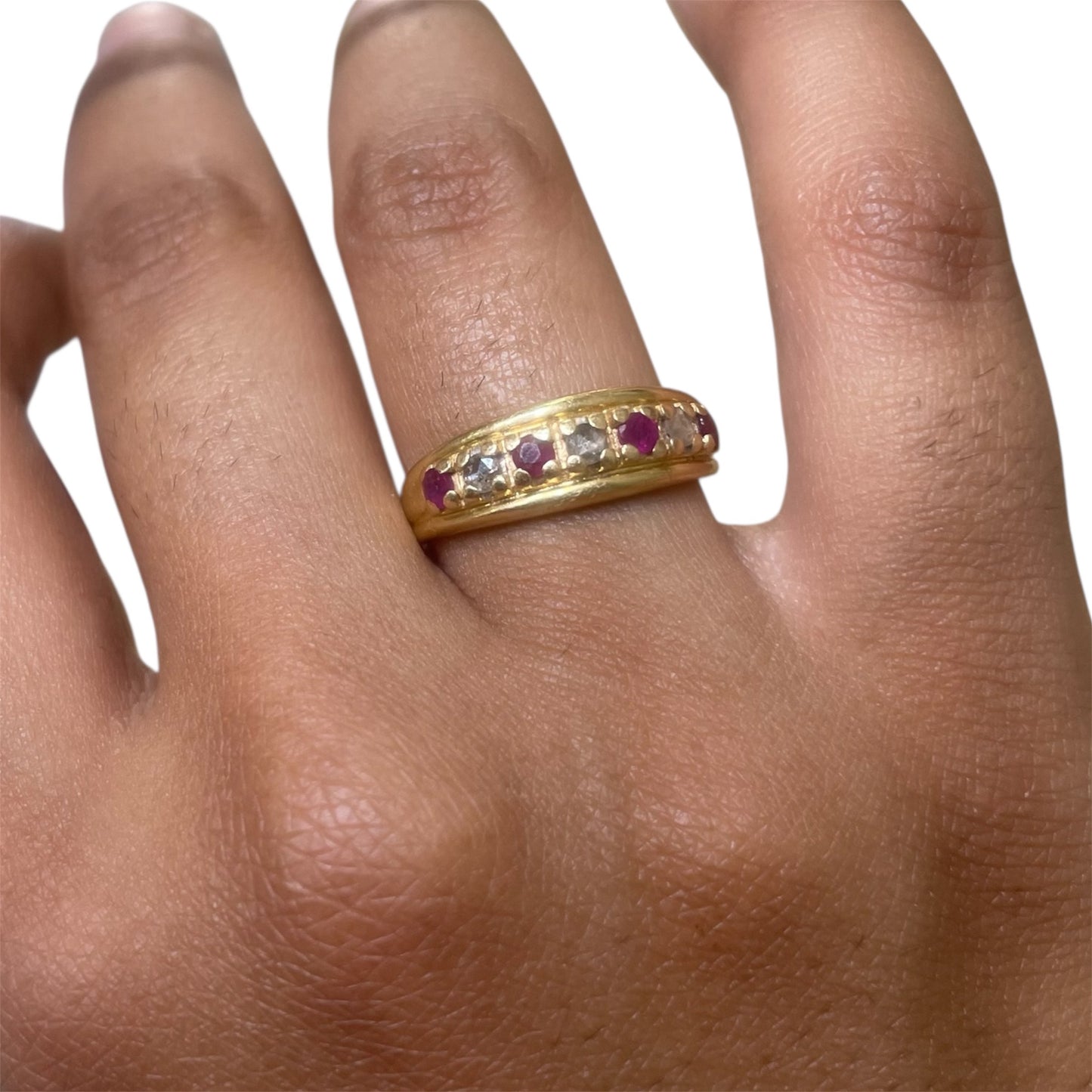 Bague en Or Jaune 18K Taille-55