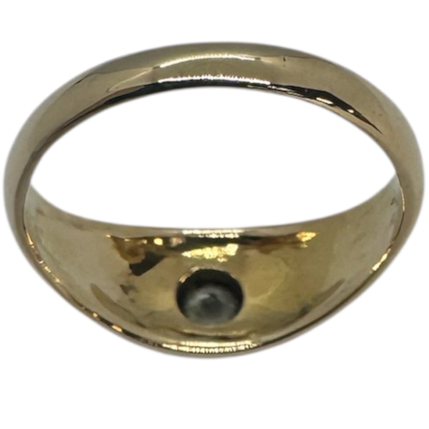 Bague Solitaire en Or Jaune 18 et Diamant 0,25 K - T 60