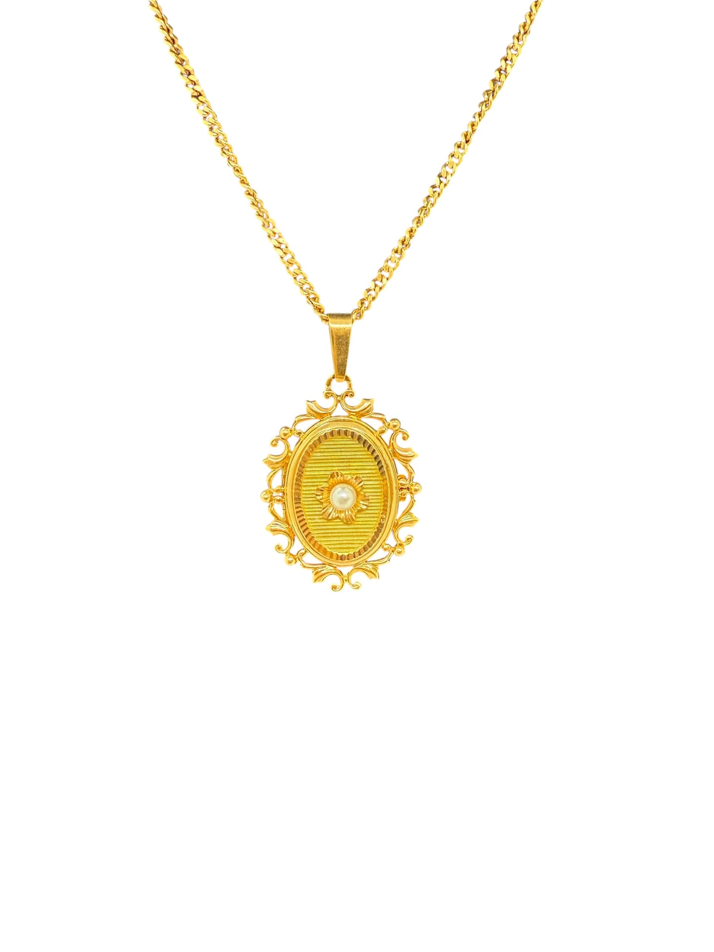 Medaillon en Or Jaune 18K 5.28 Grs