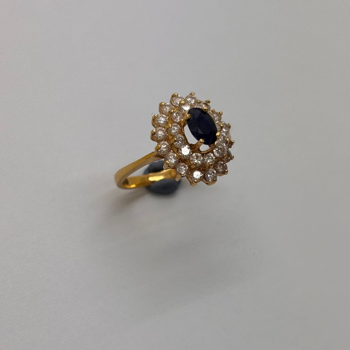 Bague Marguerite en Or Jaune 18K Taille-52