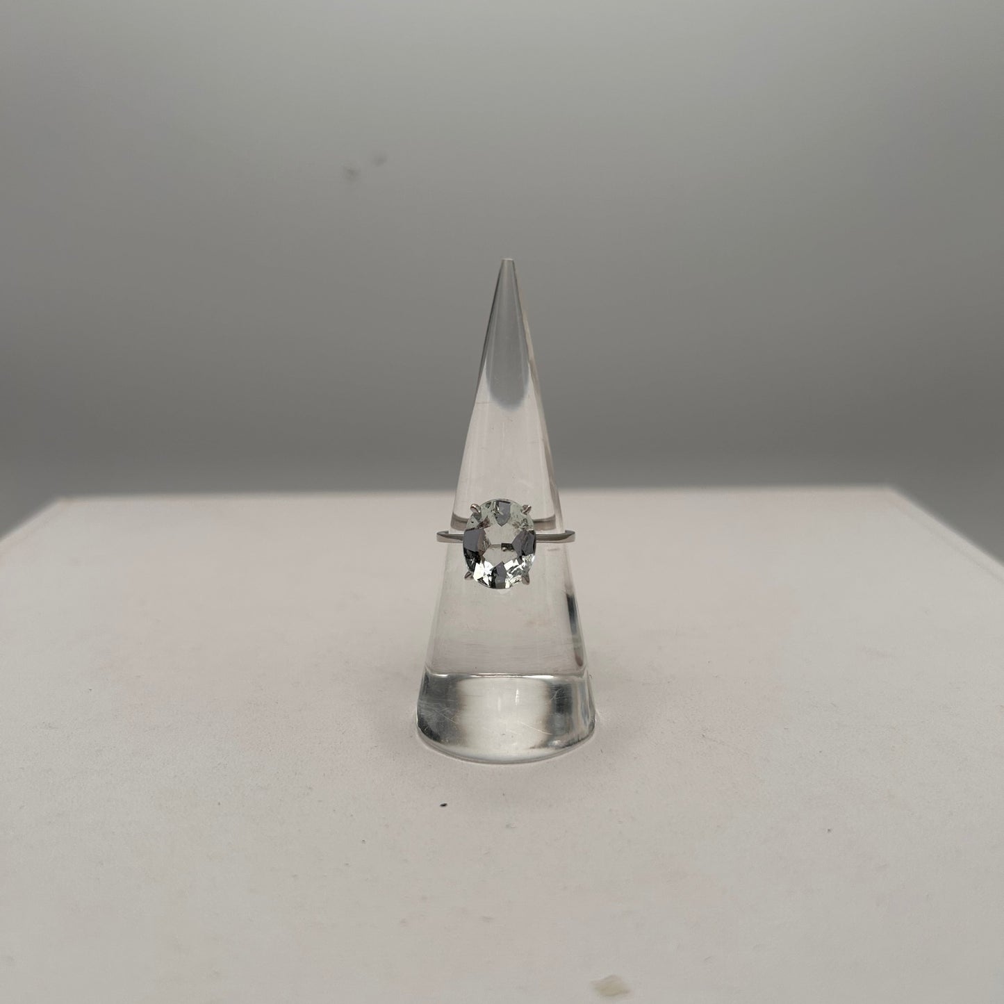 Bague Empierrée Aigue Marine Or Blanc 18K