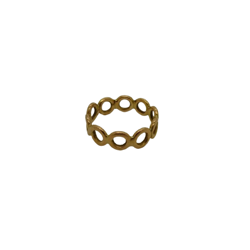 Anneau en or jaune 18K Taille-45