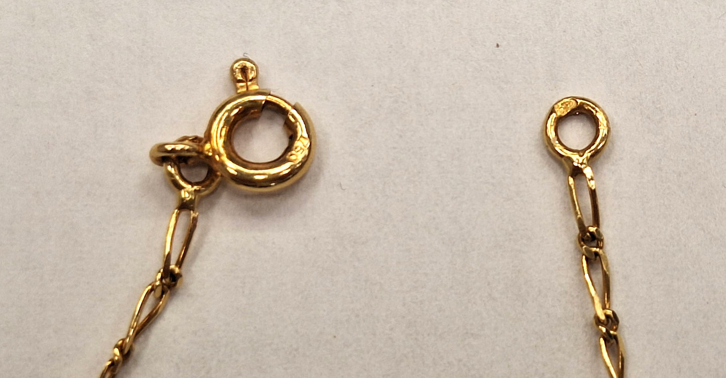 Collier Princesse en Or Jaune 18K Anneau Ressort