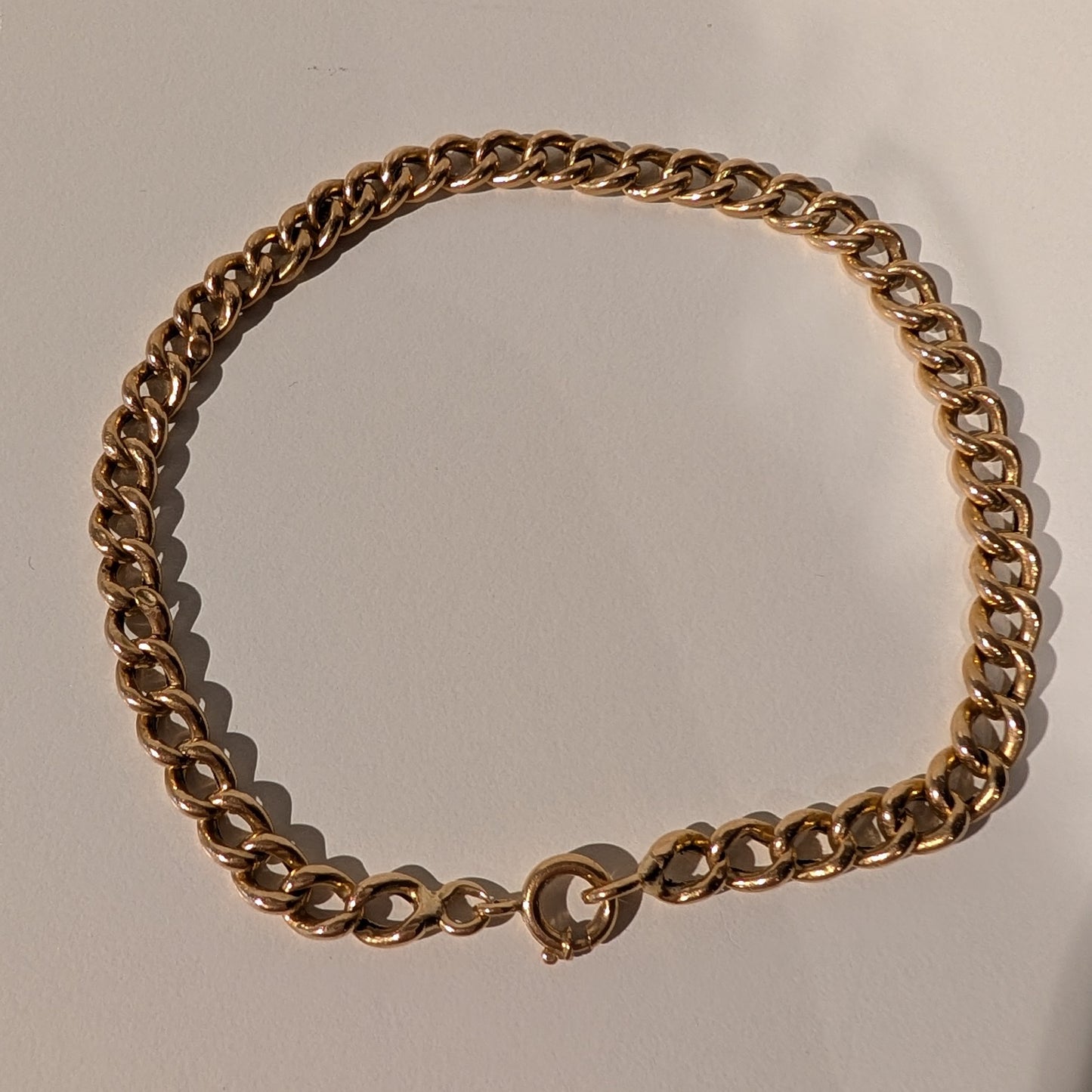 Bracelet Gourmette en Or Jaune 18K