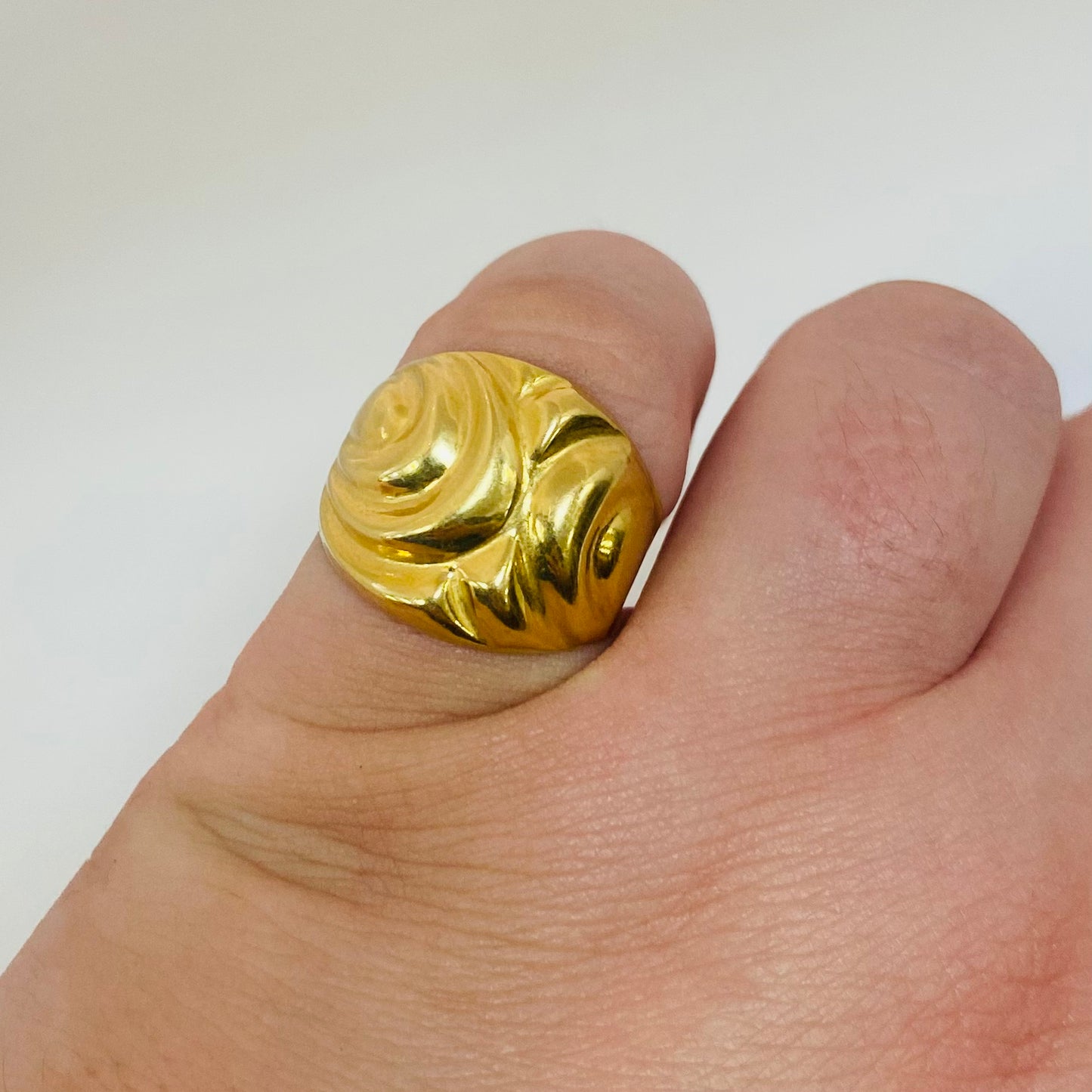 Bague Ancienne en Or Jaune 18 K - T 54