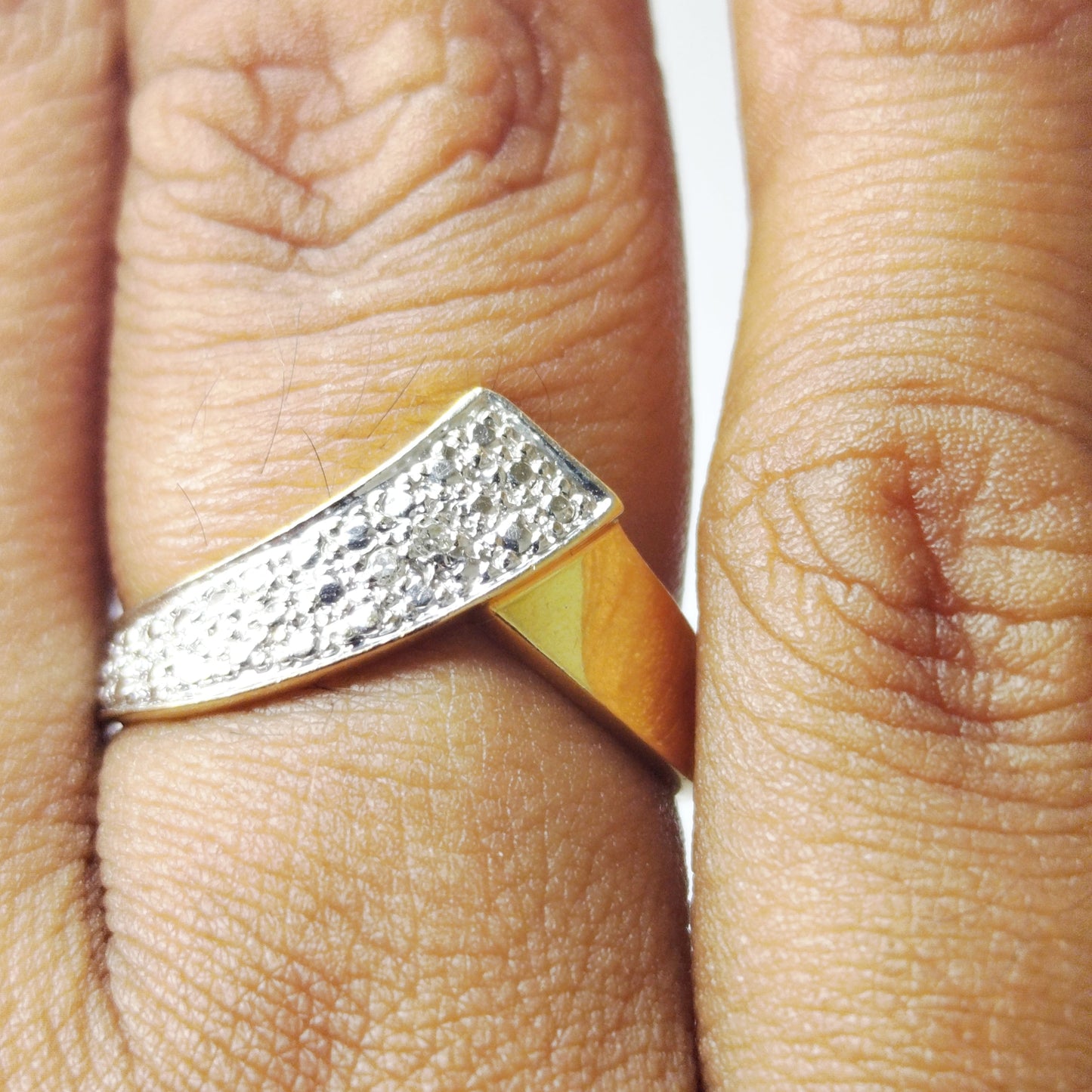 Bague en or jaune 18K Taille-50
