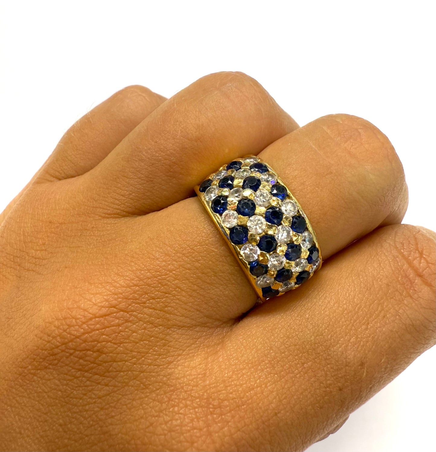 Bague en or jaune 18k Taille-57