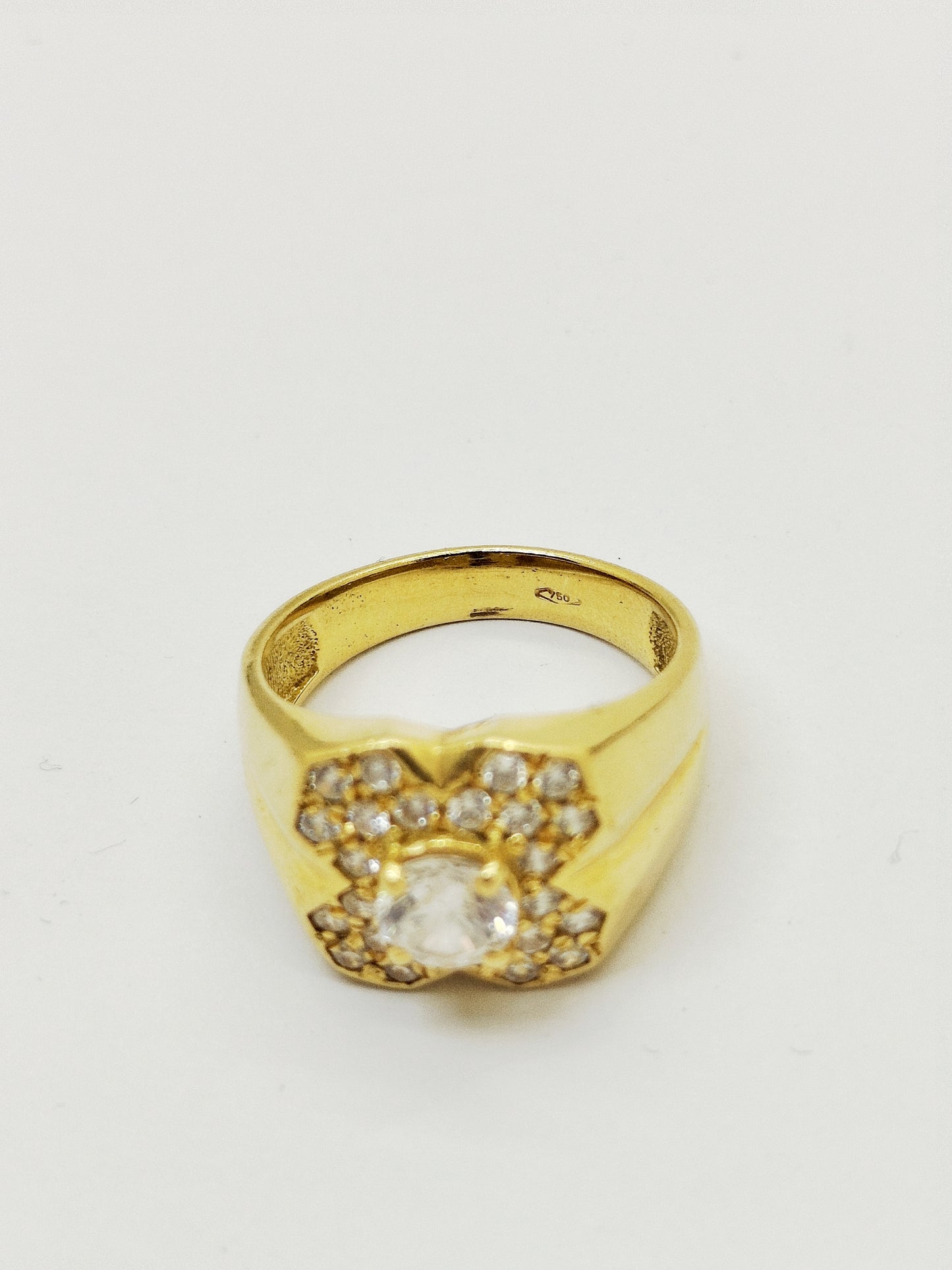 Chevalière en Or Jaune 18K Taille-60
