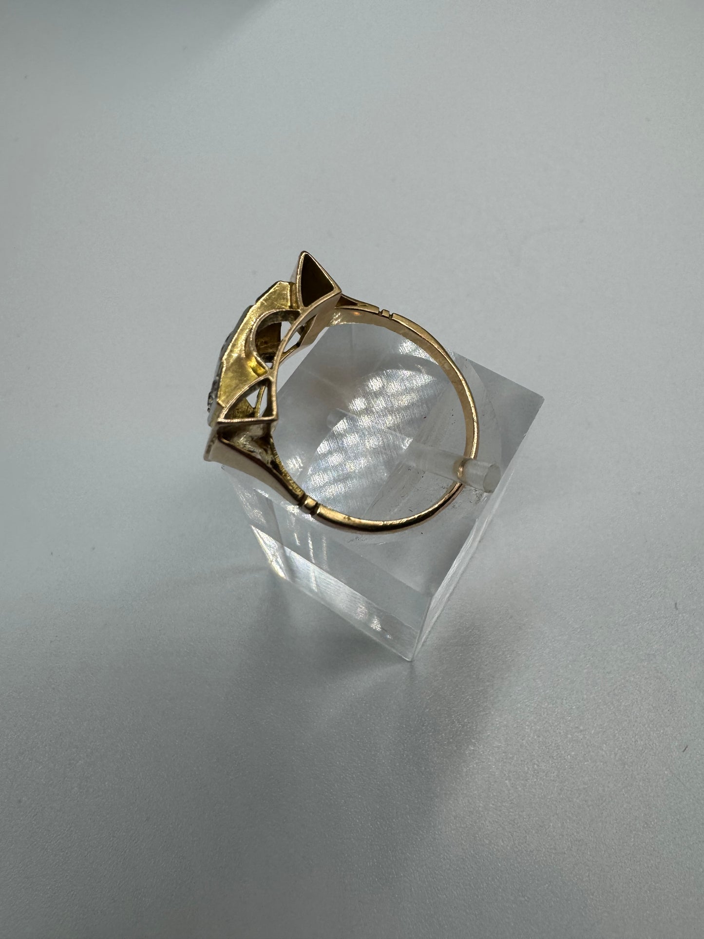 Bague Tank Or Jaune 18K 3.60 Grs - Taille 54