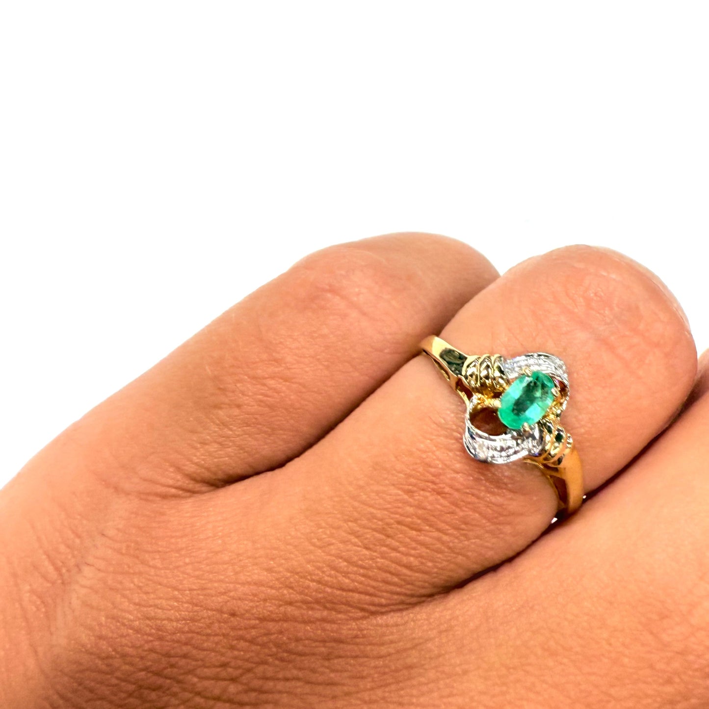 Bague Or Jaune et Blanc 18K 130 Grs - Taille 55