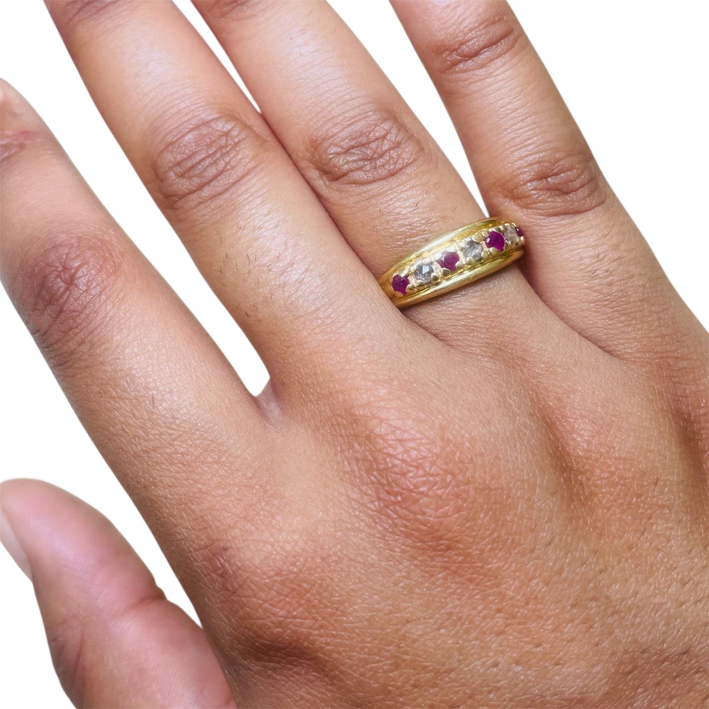 Bague en Or Jaune 18K Taille-55