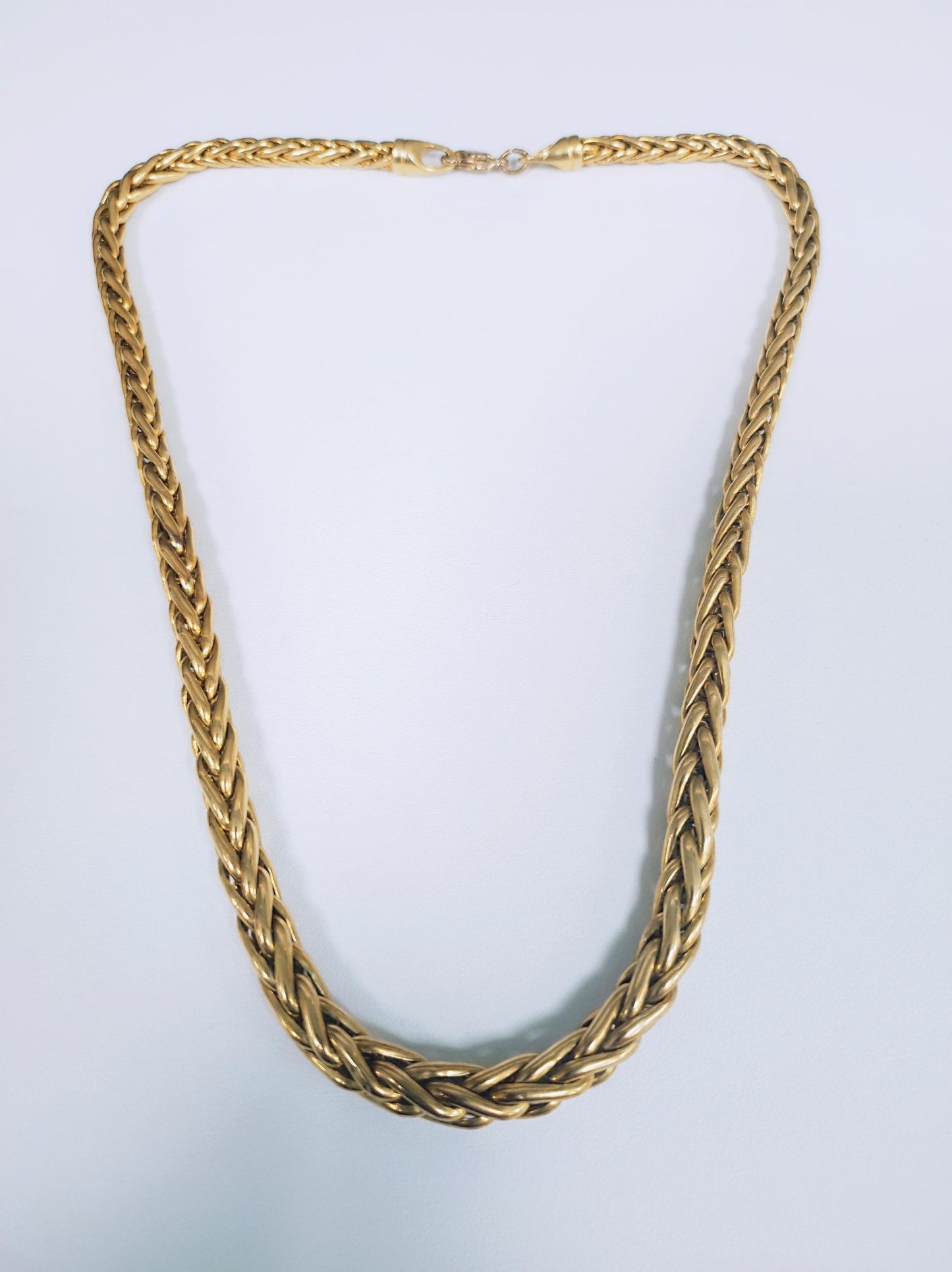 Collier Princesse en Or Jaune 18K Maille Palmier