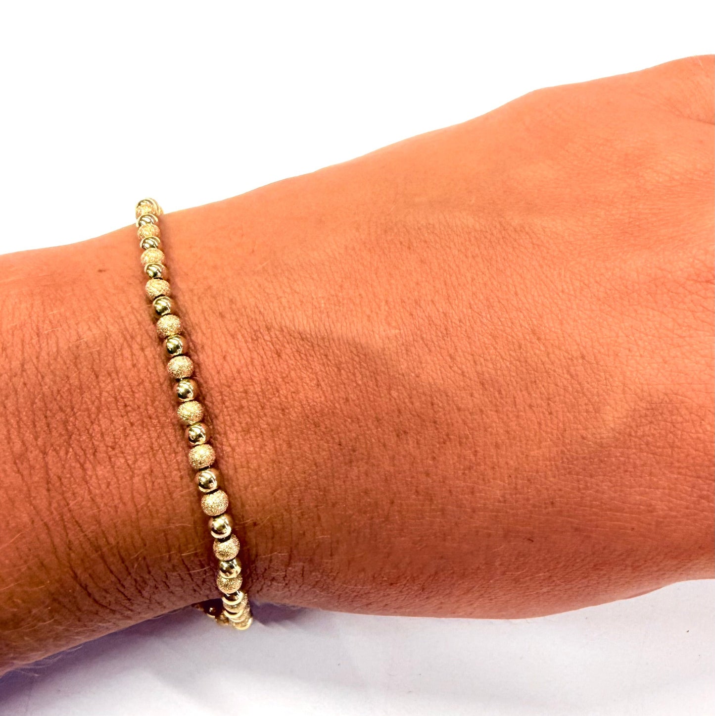 Bracelet Boule Or Jaune 18k 3.22 Grs