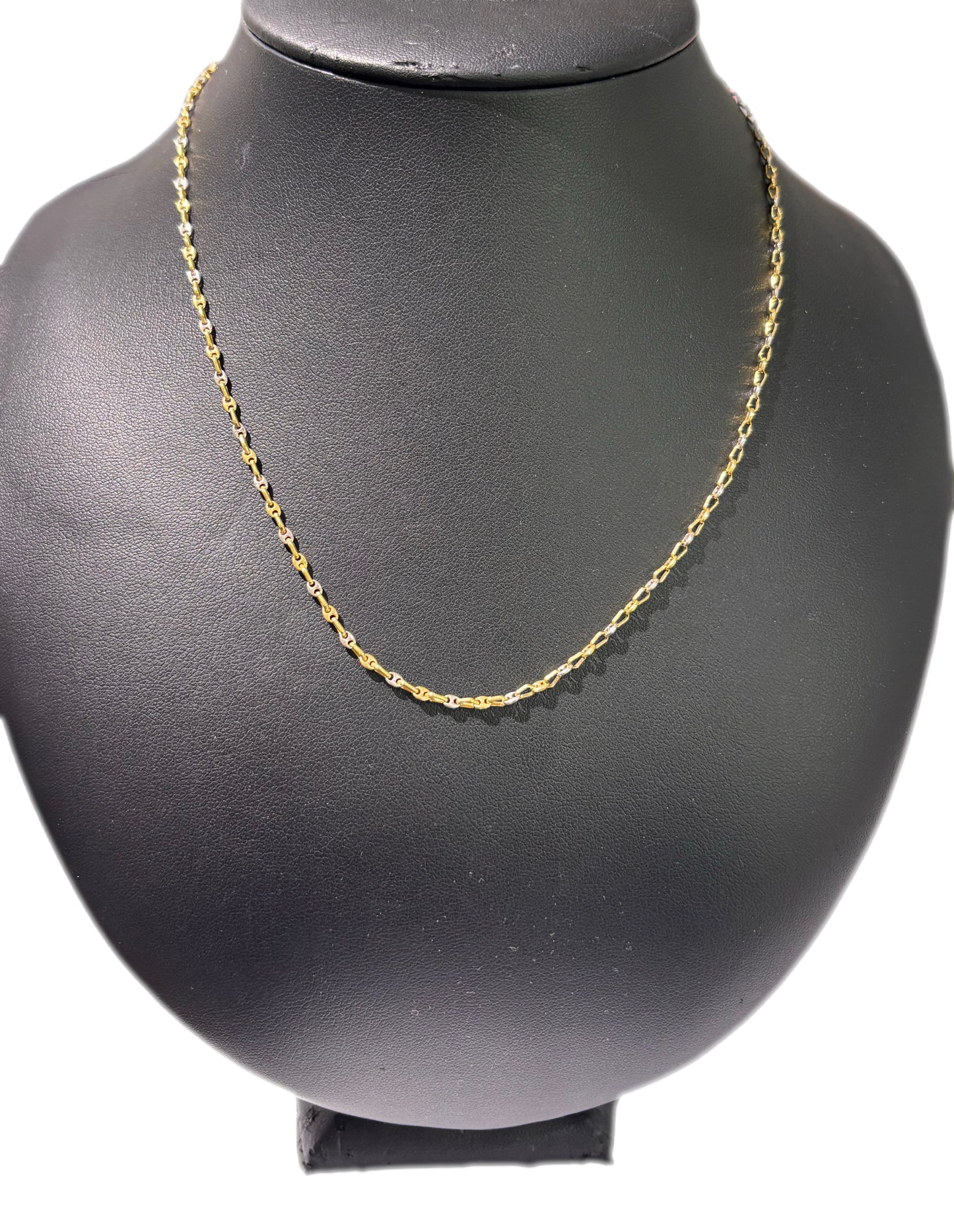 Collier Sautoir Grain de Café Or Jaune 18K
