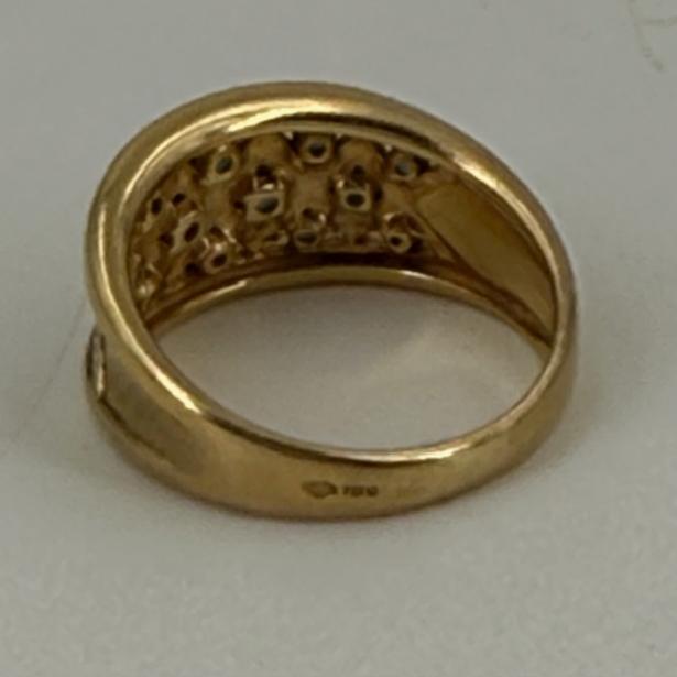 Bague Or Jaune 18K Taille-54