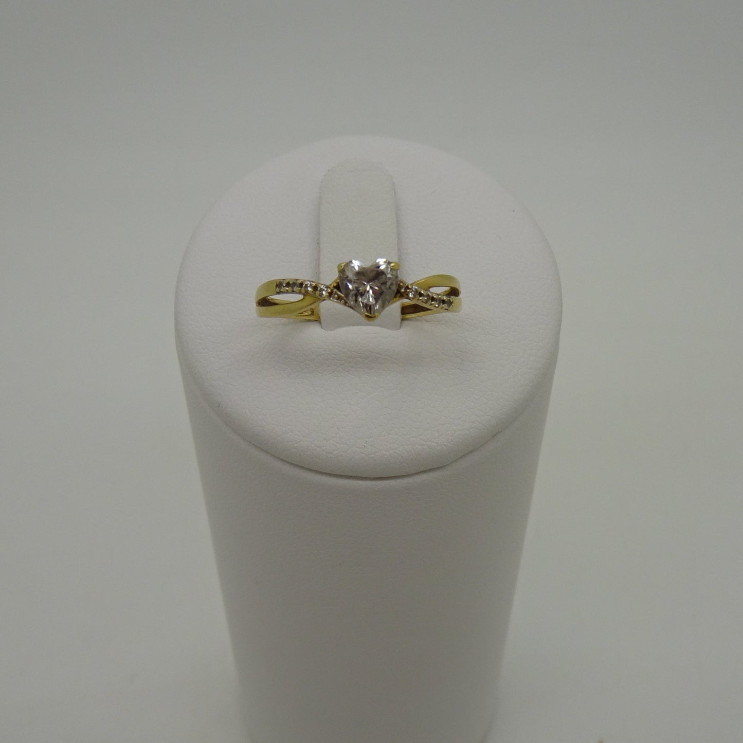 Bague Solitaire Or Jaune 18K Taille-54