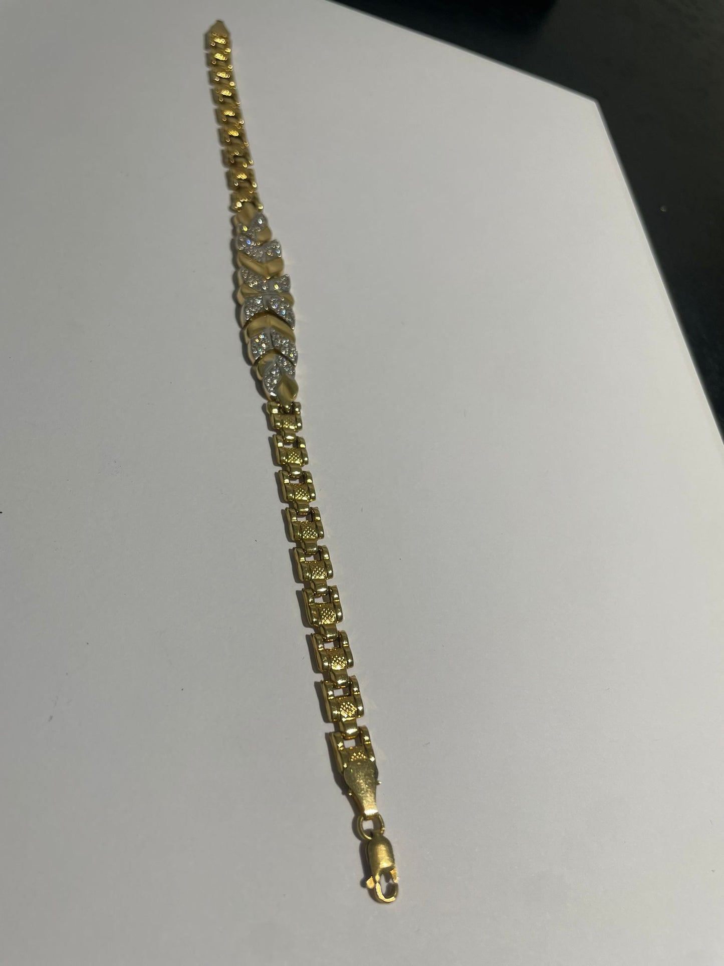 Bracelet Maillon Vénitien Or Jaune 18K 13.31 Grs