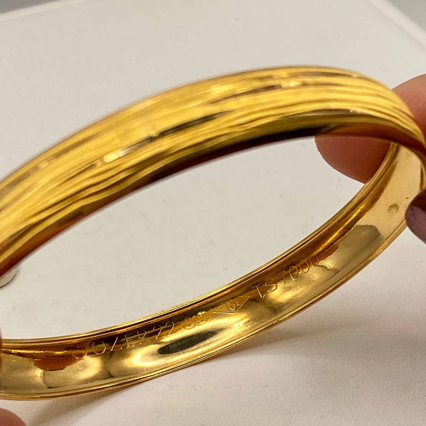 Bracelet Jonc en Or Jaune 22K - 10,89g
