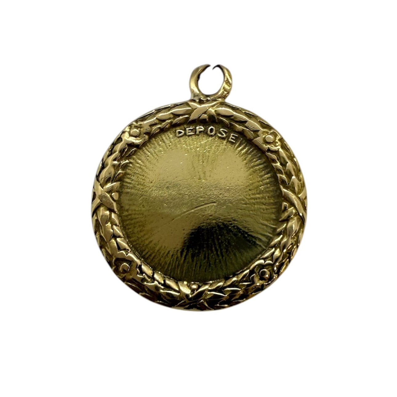 Pendentif Médaille Or Jaune 18 Carats Augier + Qu'hier
