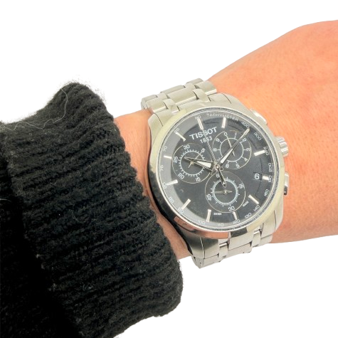 Montre Tissot Couturier Quartz Chronographe en Acier 41mm