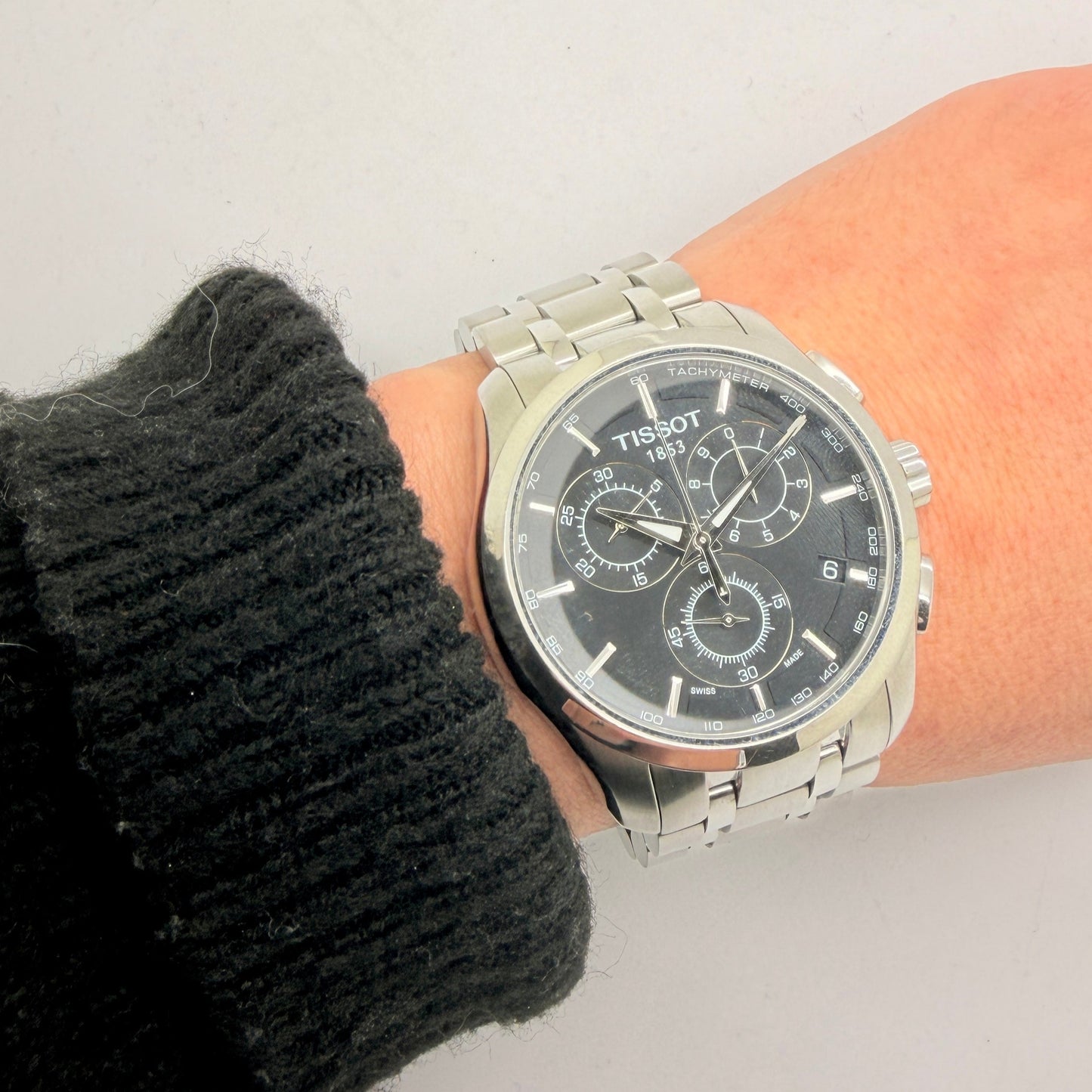 Montre Tissot Couturier Quartz Chronographe en Acier 41mm