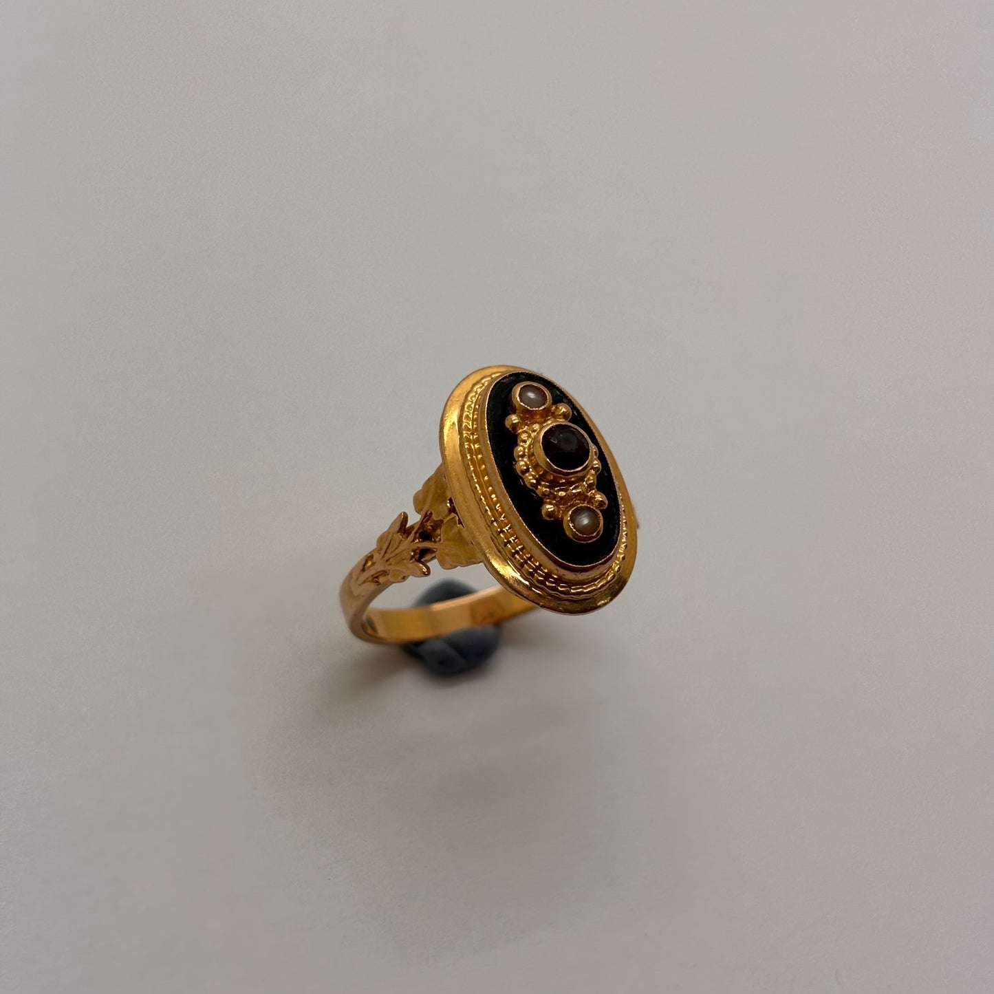 Bague Ancienne Or Jaune 18K Taille-53