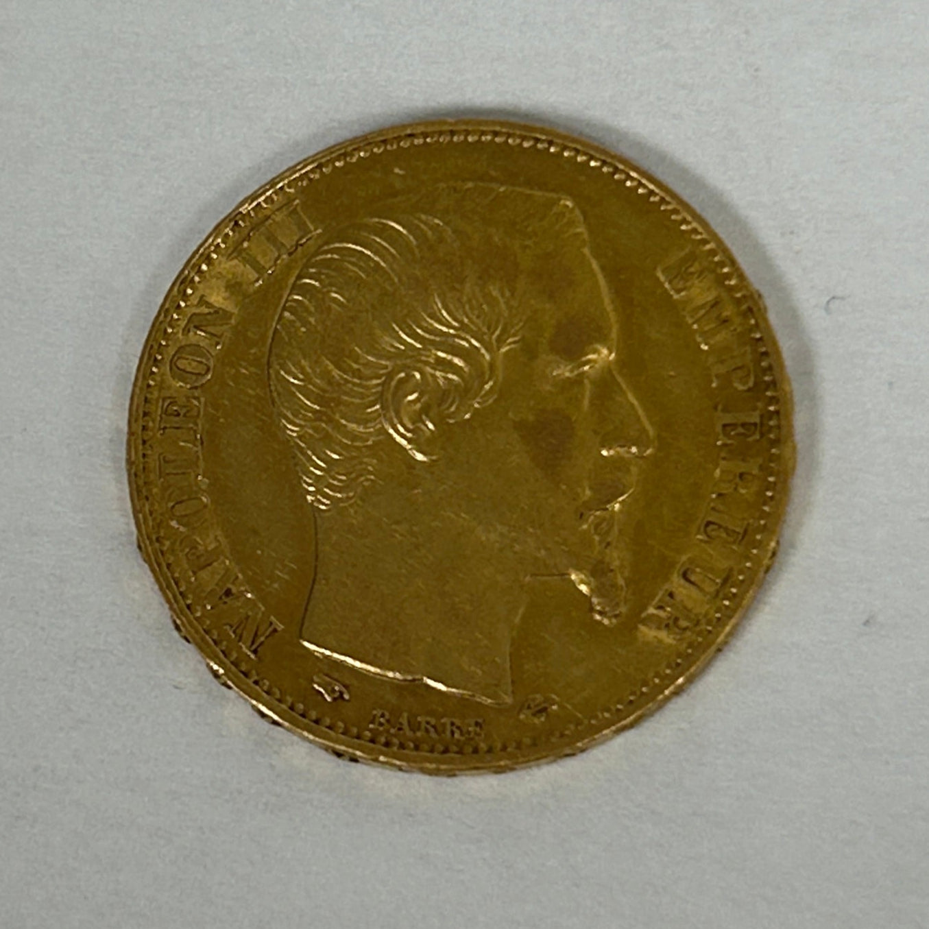 20 Francs Napoléon 1860 en Or Jaune 18K - 6.44g
