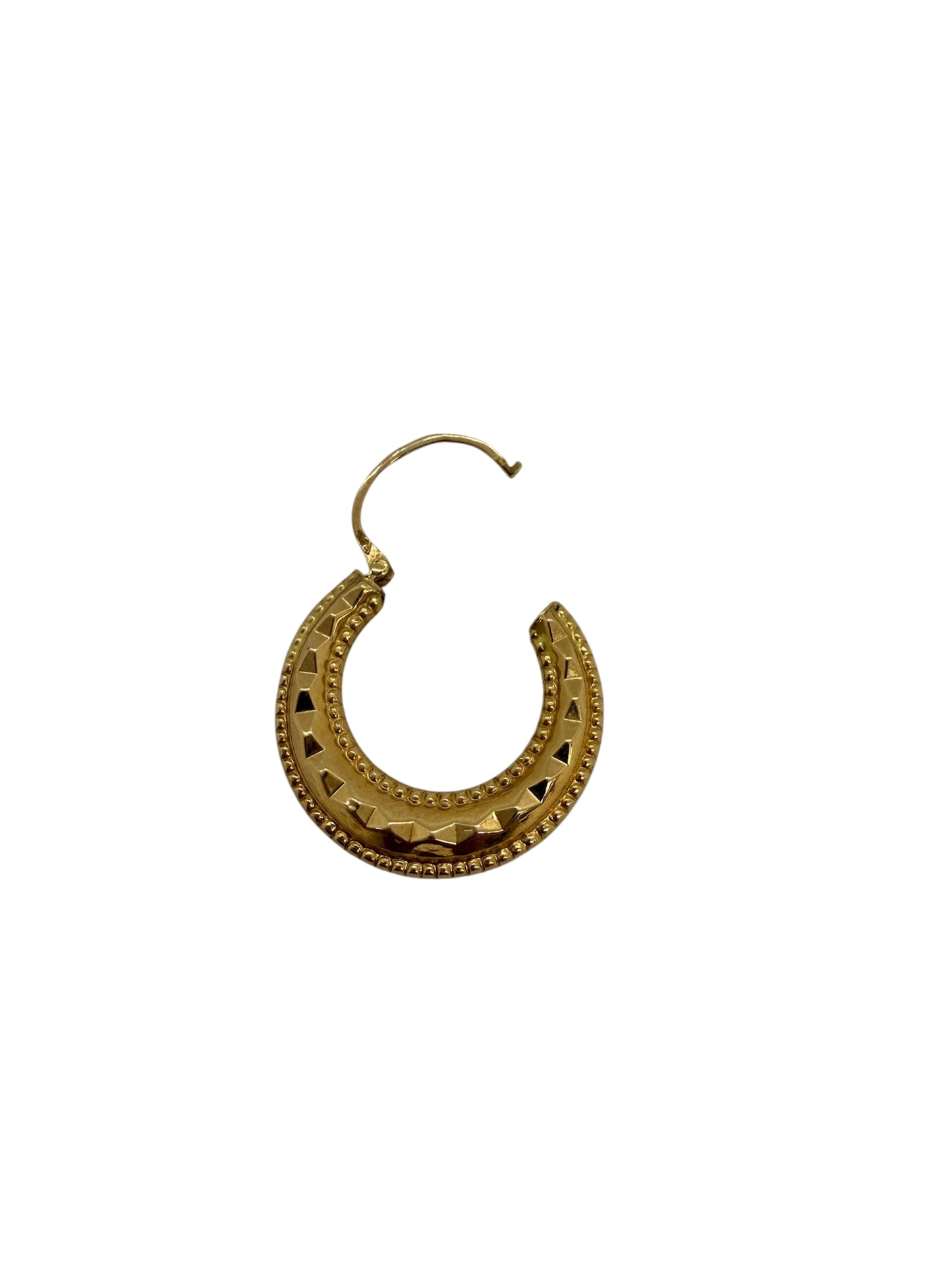 Boucles d'oreilles Créoles en Or Jaune 18K 2.04 Grs